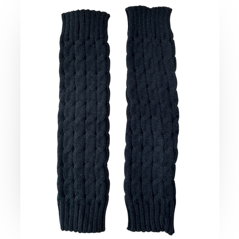 Black Cable Knit Leg Warmers | Little & Young Girls | NWOT | Winter